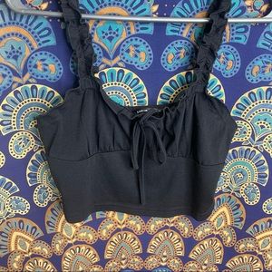 🦋5/20$🦋 SHEIN frilly strapped crop top